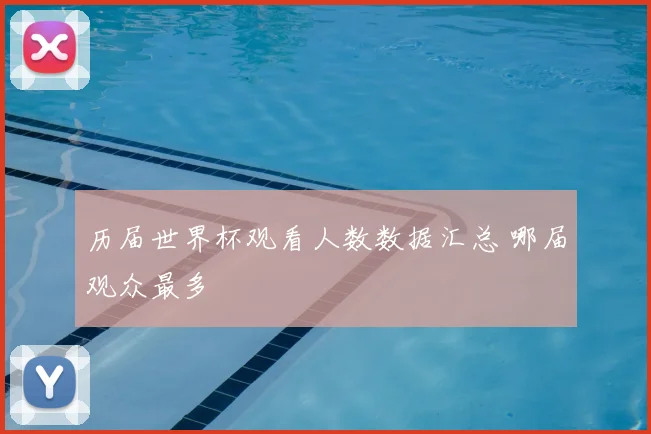 历届世界杯观看人数数据汇总 哪届观众最多