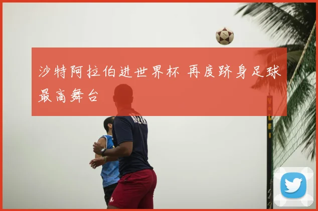 沙特阿拉伯进世界杯 再度跻身足球最高舞台