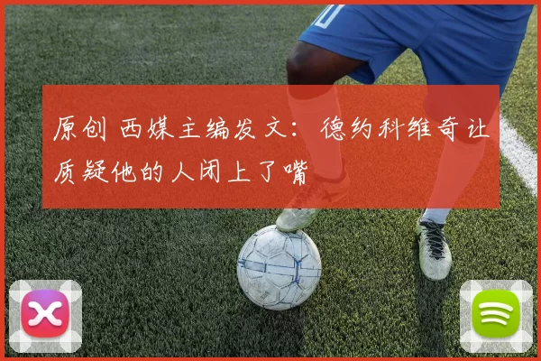 原创 西媒主编发文：德约科维奇让质疑他的人闭上了嘴